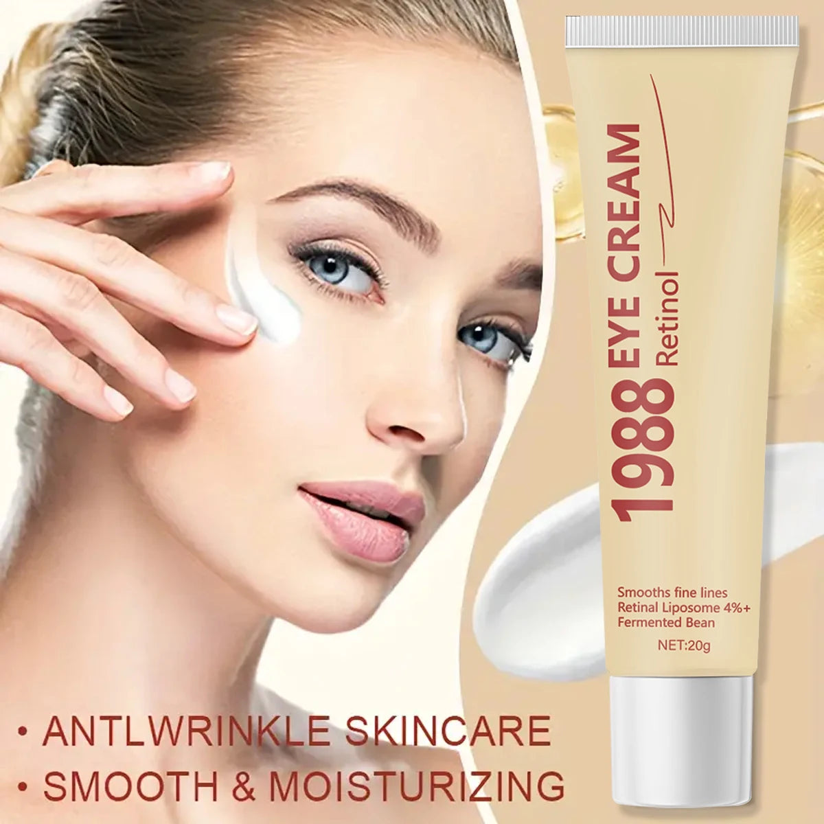 Retinol Eye Cream – 4% Retinal Liposome & Fermented Bean, 20g Retinol Eye Cream Oasis Select