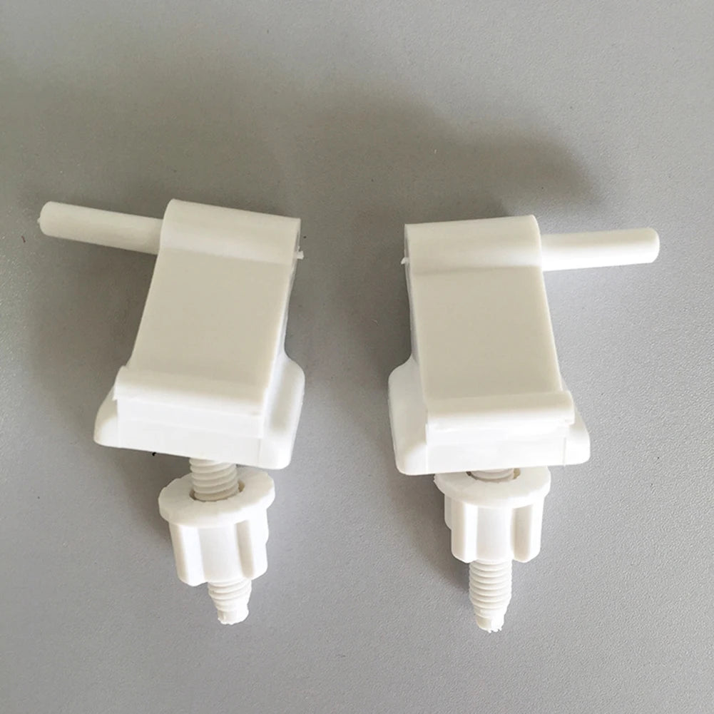 Toilet Seats Hinge Bolts Set Plastic White Toilet S-Eat Hinge Replacement Kit Toilet Seats Fastener Bathroom Accessories Oasis Select