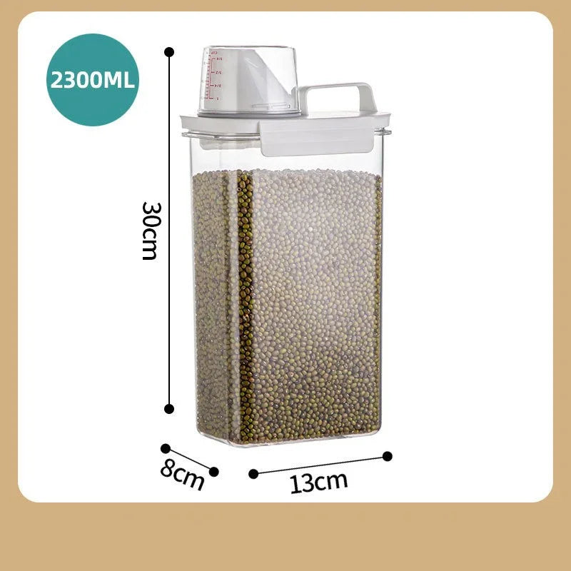 Airtight Rice & Grain Storage Container with Measuring Cup Food Storage Container Oasis Select 2300ml