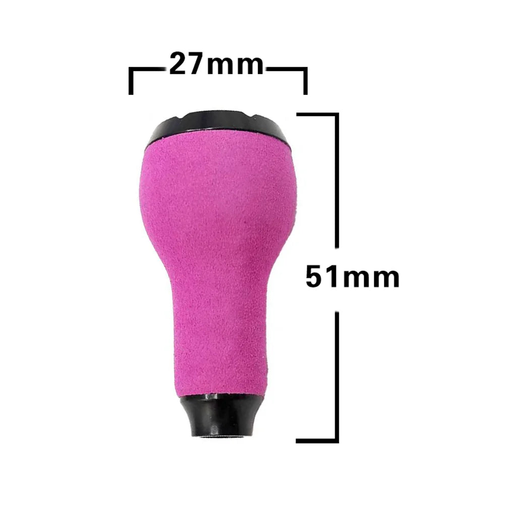 EVA Grip Pill Purple Reel Handle Knob EVA Gourd Shape Rubber Cork Material Color Collision Mix DIY Assembly Fun Oasis Select