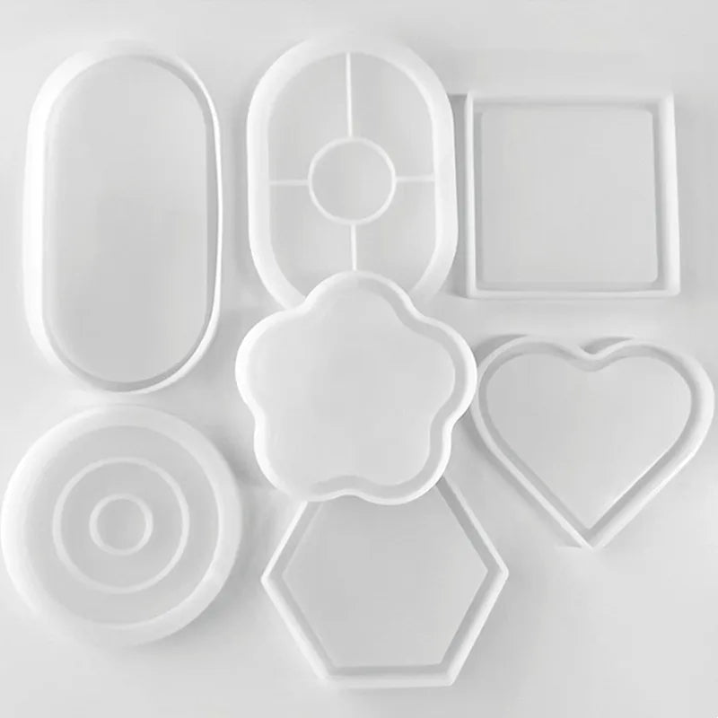 DIY Oval Tray Mold Storage Box Silicone Mold Oval Coaster Crystal Mold Ashtray Cement Flower Pot Mold Resin Casting Plaster Mold Oasis Select
