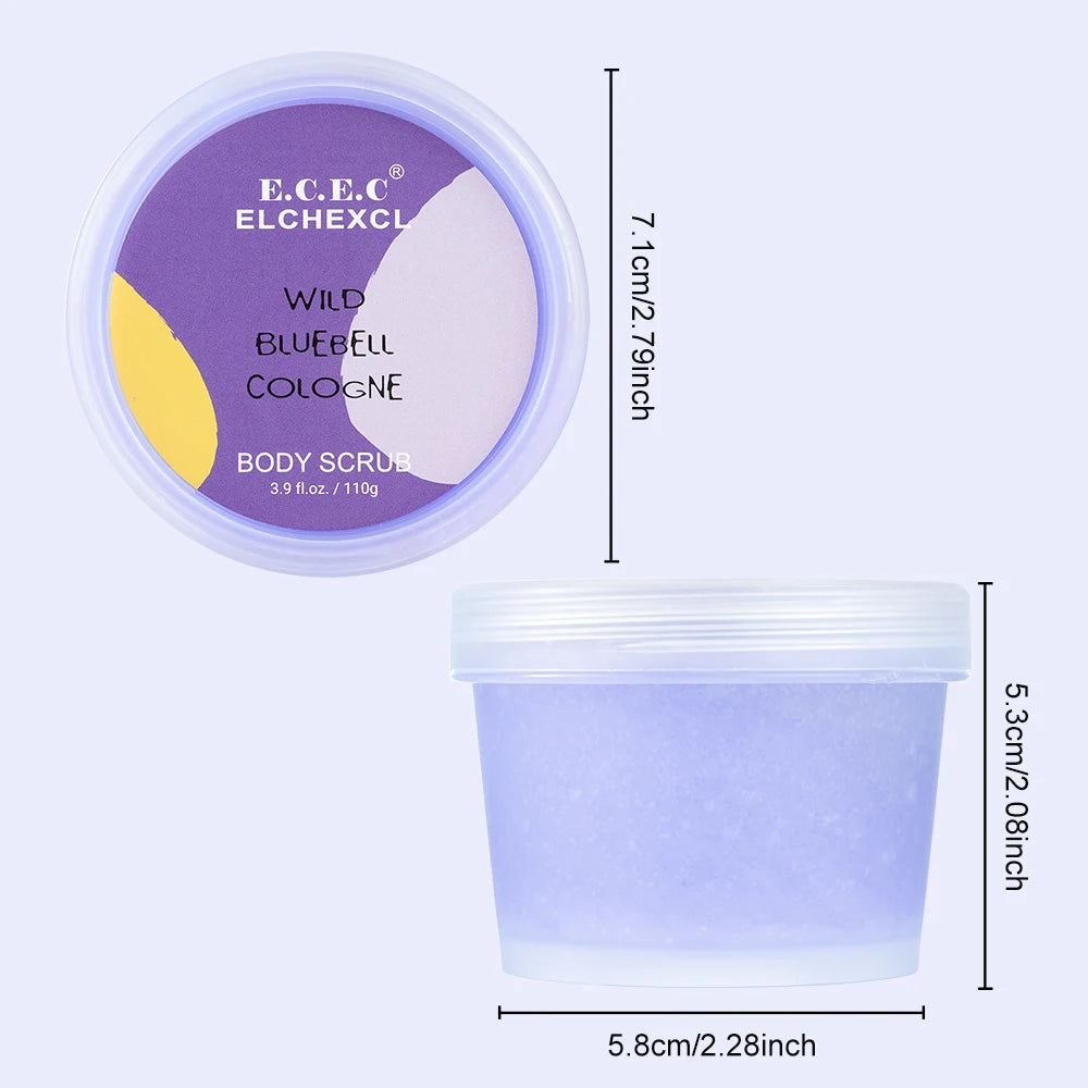 Amino Acid Blue Body Scrub, Exfoliating & Hydrating Sugar Scrub Smooth Skin, Body Exfoliator For All Skin Types, Self Care Gifts Oasis Select