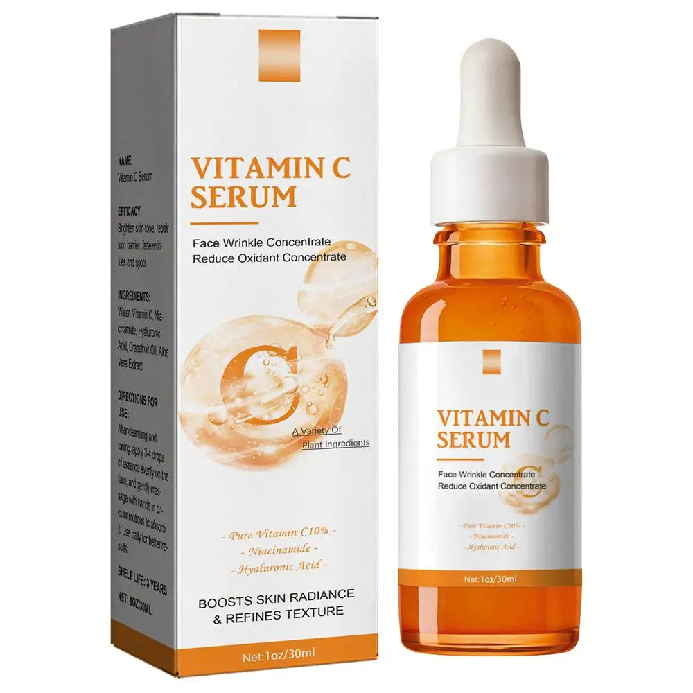 20% Vitamin C Liquid Serum Anti-aging Whitening VC Hyaluronic Acid Face Serum Brighting Moisturising Fade Fine Lines Skin Care Oasis Select 30ml 03 CN