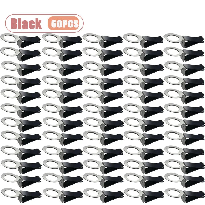 1-60PCS Car Air Vent Perfume Clip 360° Rotatable Air Vent Fragrance Diffuser DIY Car Accessories Interior Decoration Oasis Select Black-60PCS