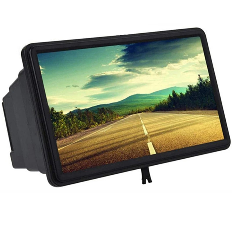 Phone Screen Magnifier HD Blue Light Blocking Desktop Magnifying Stand for Phone Live Streaming Video Watching Eye Protection Oasis Select