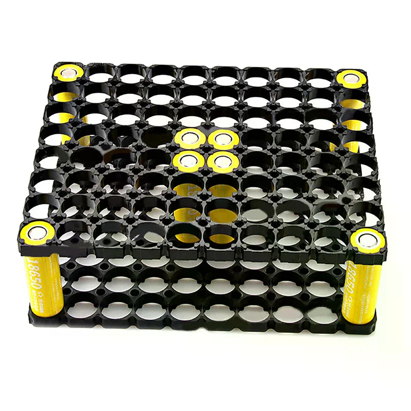 18650 8*10 Lithium Cell Battery Holder Case Holder Batteries Holder Bracket DIY Anti Vibration Plastic Cylindrical Battery Pack Oasis Select