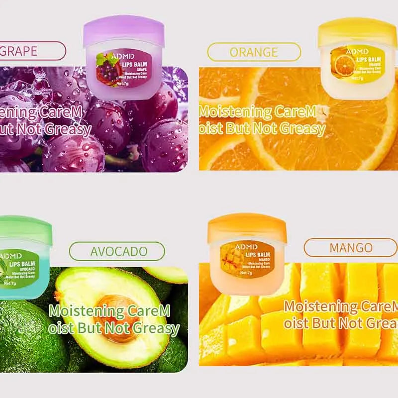 BIOAOUA 8-Pc Fruit Lip Balm Set – Moisturizing & Anti-Crack Lip Balm Set Oasis Select