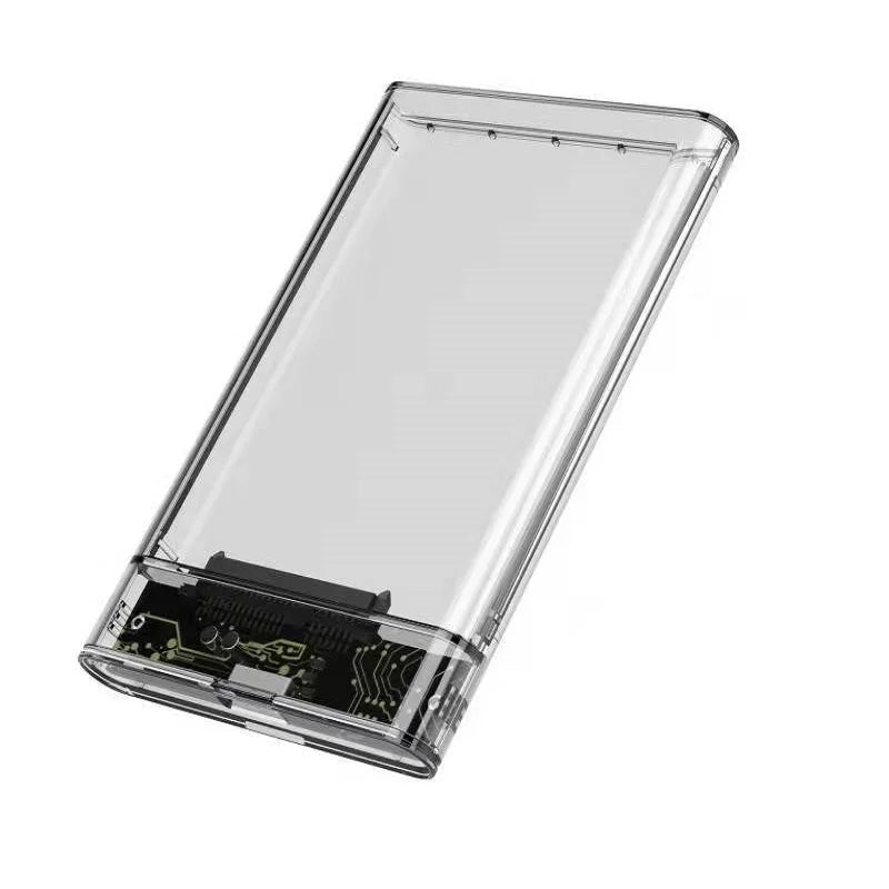 2.5 Inch Transparent HDD Case HDD Enclosure SSD SATA To USB 3.0 Type-C 3.1 Adapter Portable External Hard Drive Box Tool-Free Oasis Select