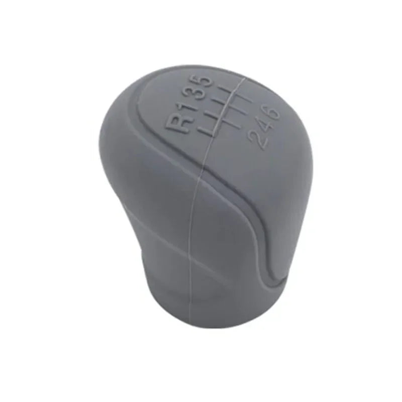 Car Silicone Gear Shift Knob Cover Gear Shift Non-Slip Grip Handle Protective Covers Manual 5 6-speed Car Interior Accessories Oasis Select Gray 1pcs