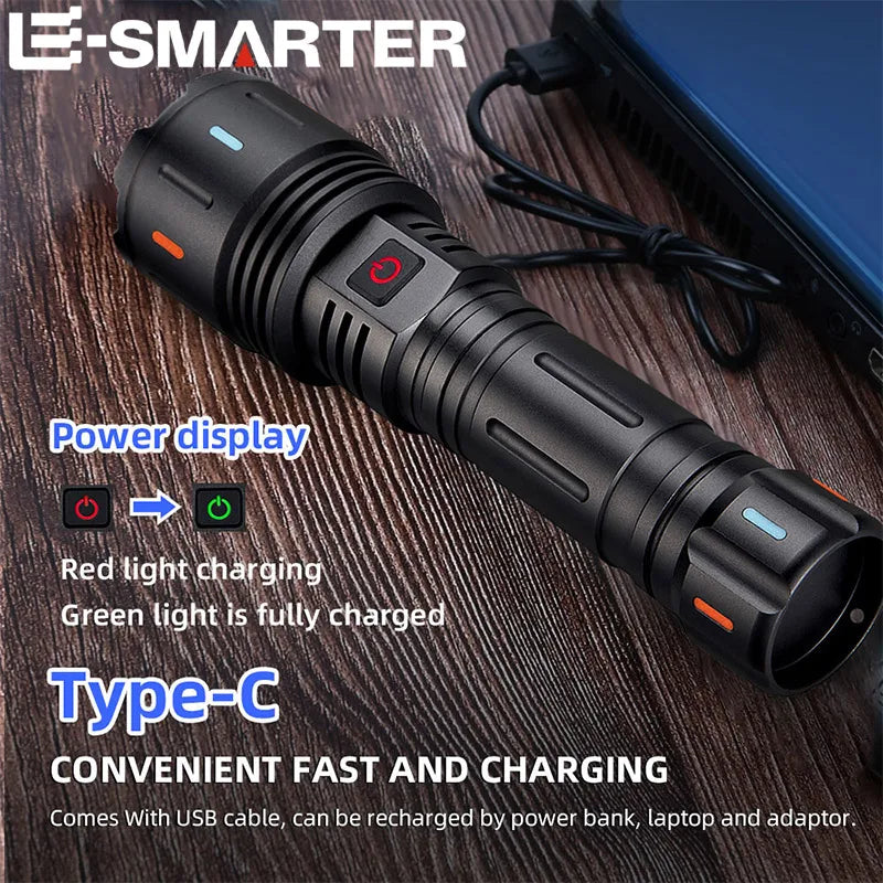 New Search Zoom Flash Light Super Bright LED Flashlight 5 Modes Zoomable Waterproof Outdoor Home Camping Hiking Tactical Torches Oasis Select