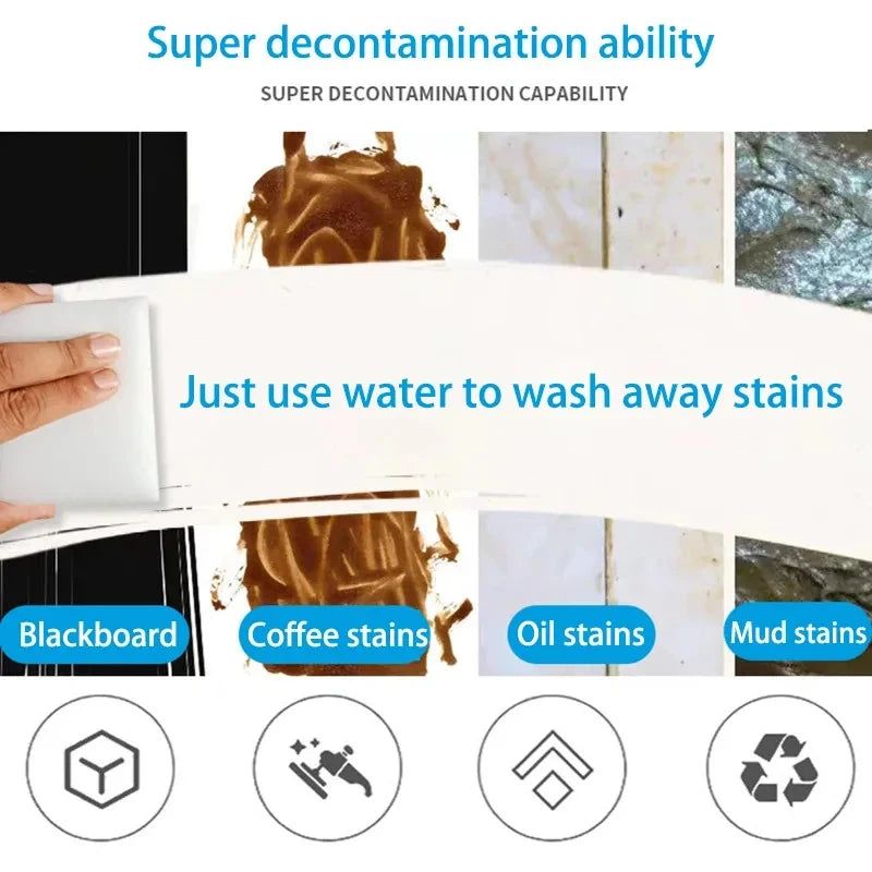 10-60PC 100x70x30mm Magic Sponge Eraser White Melamine Sponge Cleaning Sponge for Kitchen Office Bathroom Cleaner Cleaning Tools Oasis Select