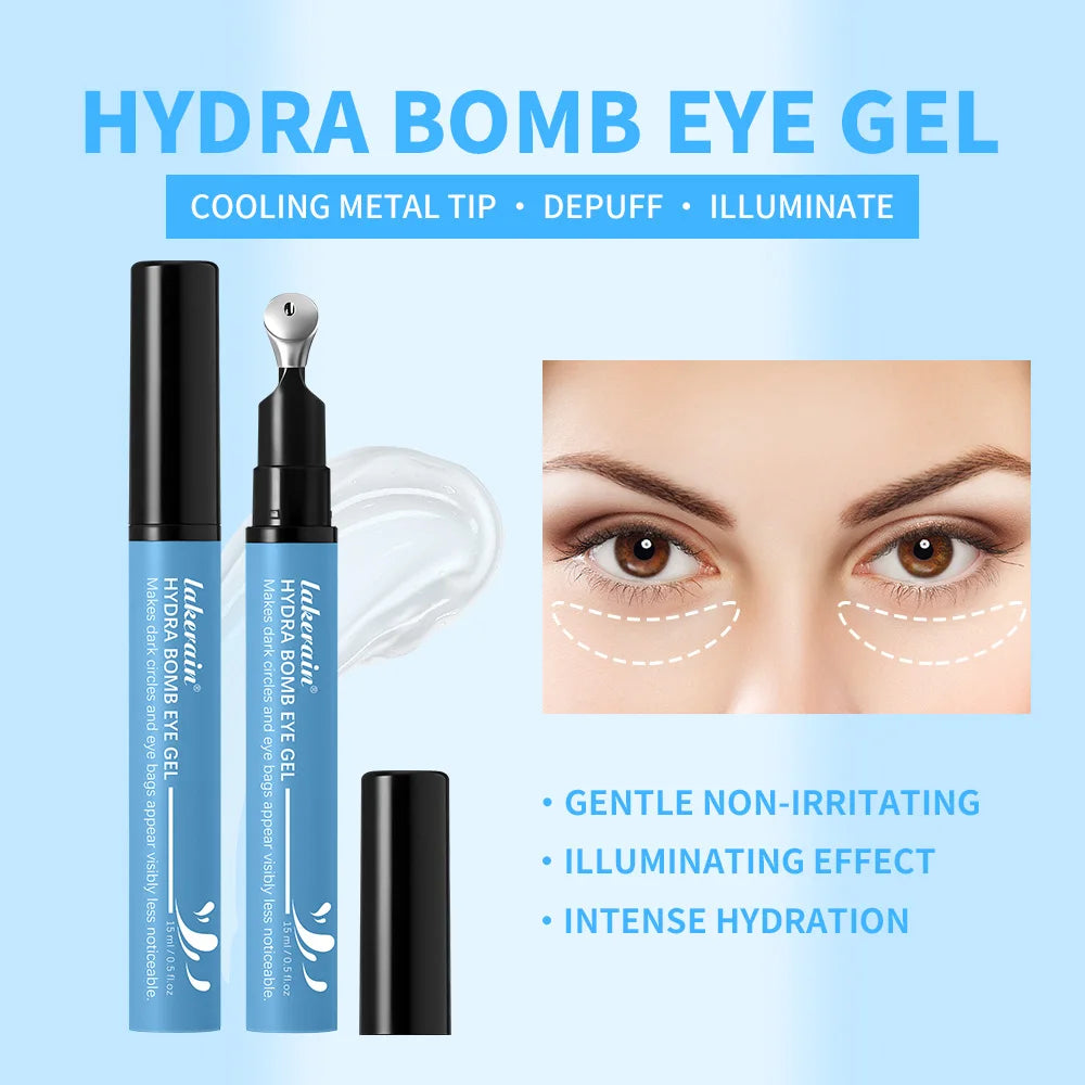 15ml Eye Gel Cooling Brightening Firming Eye Gel Reduce Dark Circles & Fine Lines Hyaluronic Acid Niacinamide Eye Skin Care Oasis Select