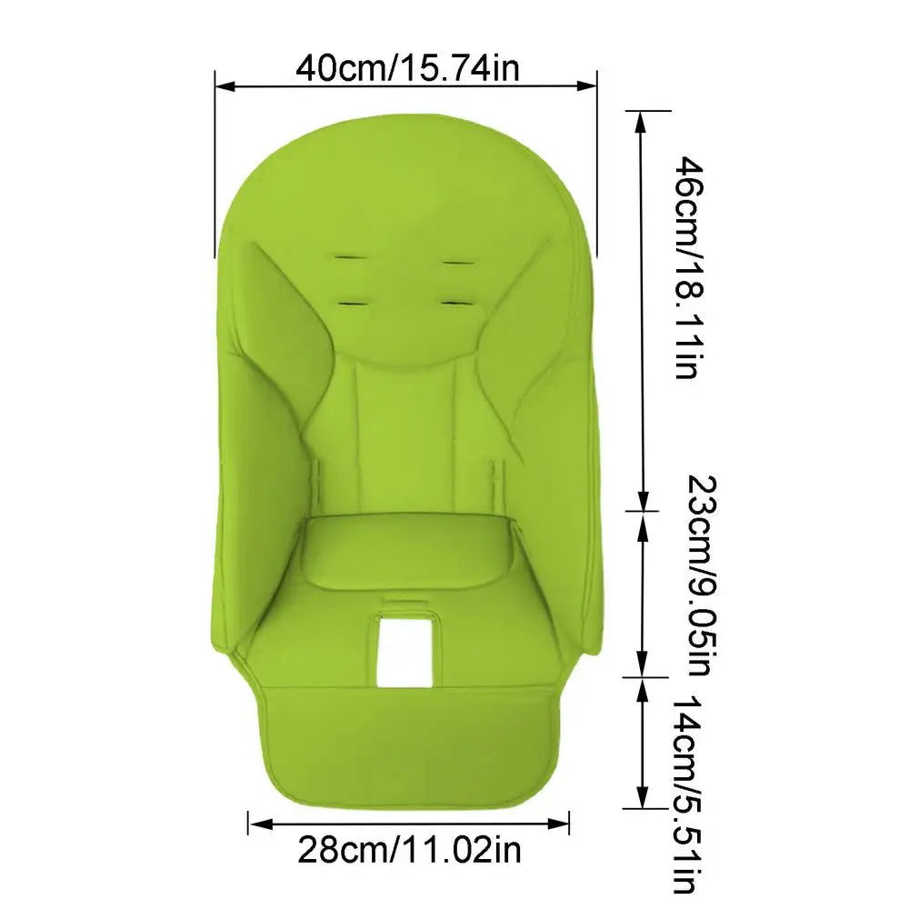 Baby PU Leather Dining Chair Cover Soft Seat Cover Comfortable for PegPerego Siesta Zero3 Baoneo Kosmic Jane Oasis Select Green