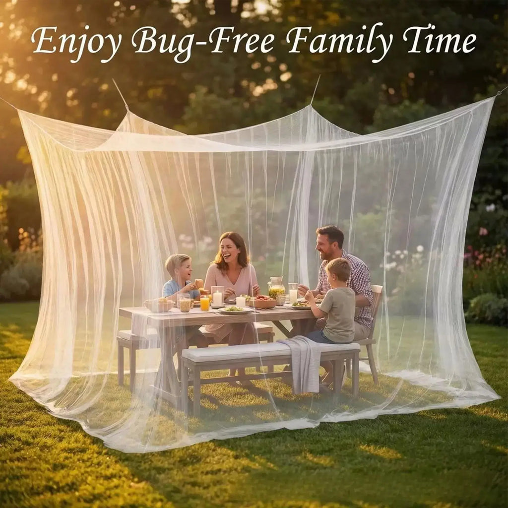 Mosquito Nets Portable Palace Four Door Double Size Home Beds Prevent Insect Outdoor Square Grace White Canopy Net Patio Netting Oasis Select