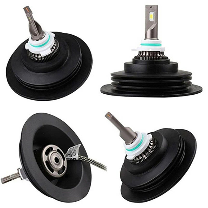 1pcs Rubber Dust Cover For Car Auto Headlight Universal LED Light Seal Cap Oasis Select