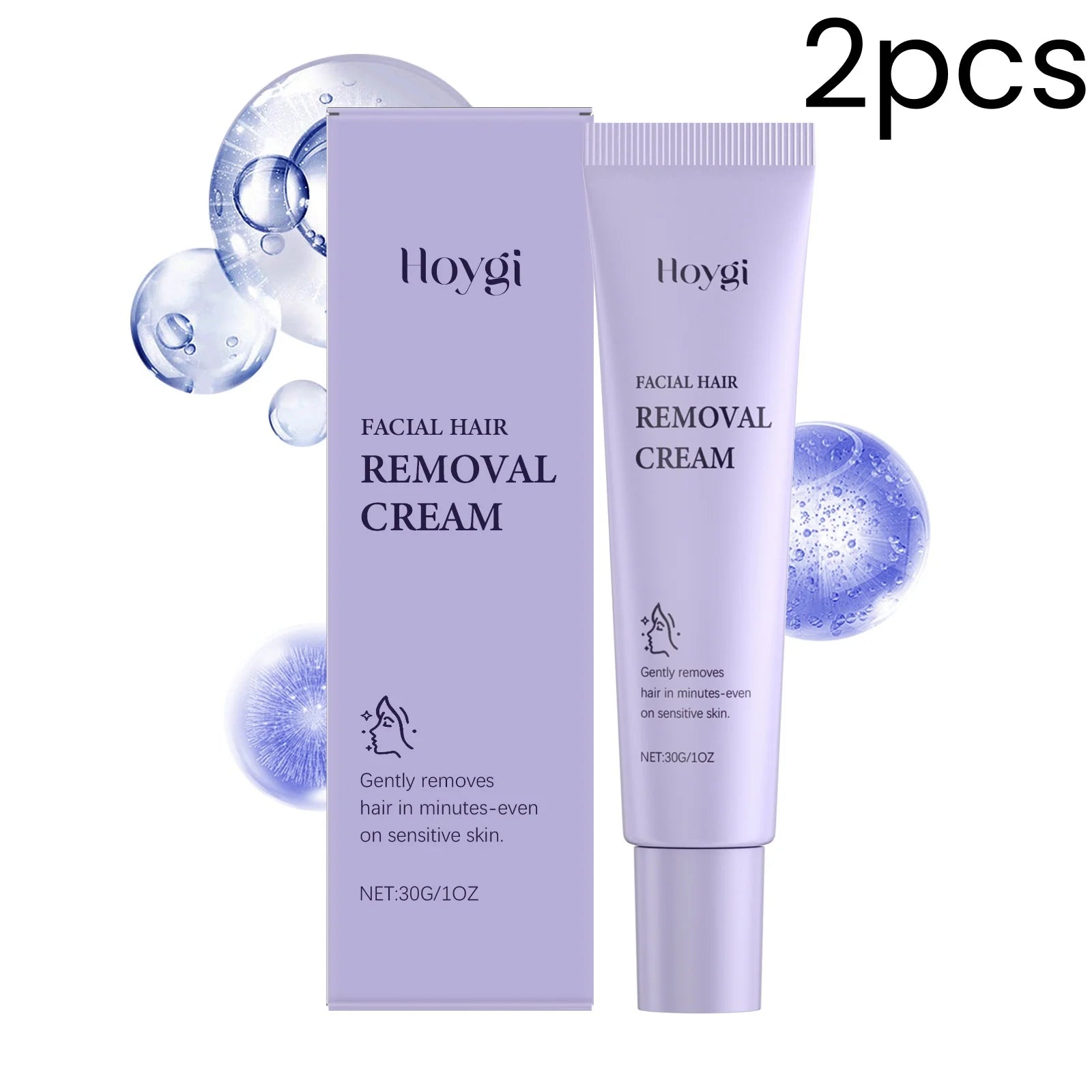 Hoygi Facial Hair Removal Cream – Gentle Depilatory 30g Facial Depilatory Cream Oasis Select 2pcs