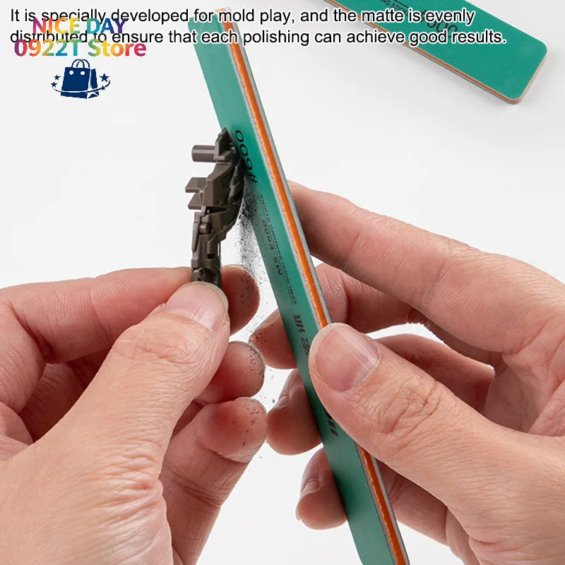 6Pcs MS-E400-1500 Semi-rigid Sanding Sticks Plastic Model Polishing Rod For DIY Assembling Model Build Tools@#X Oasis Select
