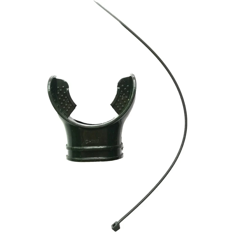Silicone Soft Scuba Diving Snorkel Mouthpiece Bite Regulator Non-toxic Diving Equipment Oasis Select black