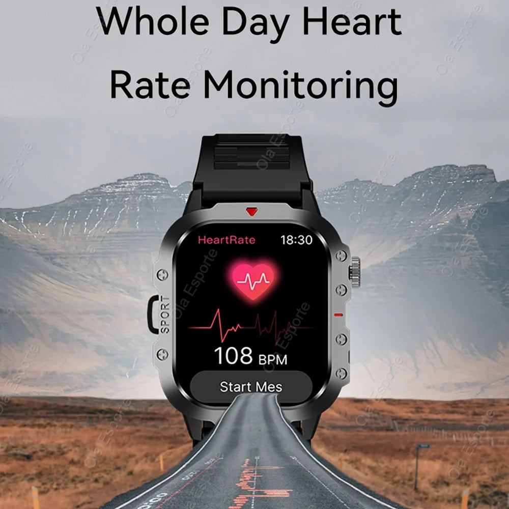 HW12 Military Sport Smartwatch 2.01" AMOLED Bluetooth 3ATM