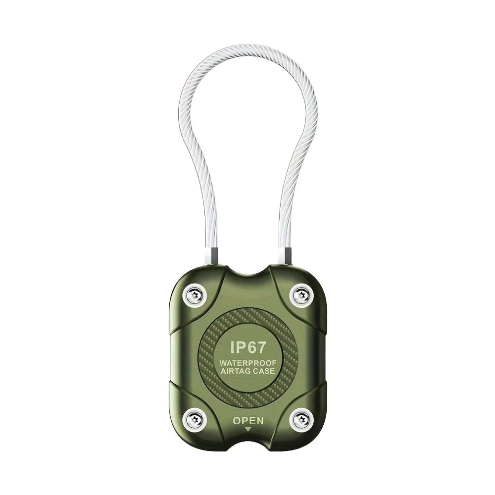 Apple AirTag Holder Wire Cable Lock – 360° Protective Case AirTag Protective Case Oasis Select green