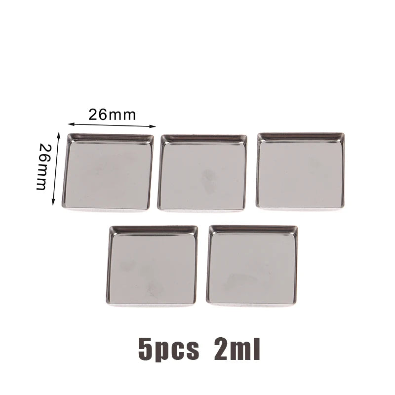 Watercolor Box Packaging Grid 0.5ml/1ml/2ml For Travel Box Magnetic Aluminum Palette Professional Paint Art Supplies Oasis Select 5pcs 2626mm