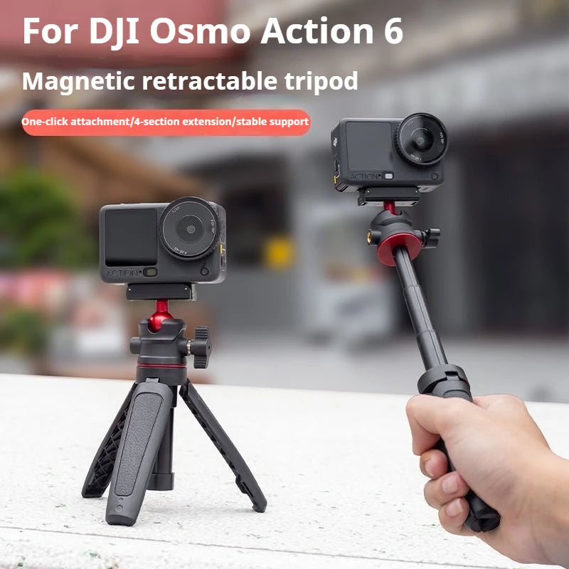 Desktop Selfie Stick & Tripod Extension Pole for DJI Action 6