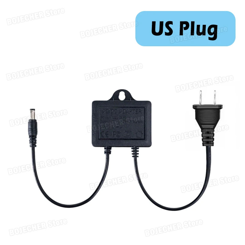 DC 12V 2A Power Supply Adapter For CCTV Security Surveillance Camera NVR DVR Router Charger 5.5x2.1mm Ports EU US Plug Oasis Select US Plug