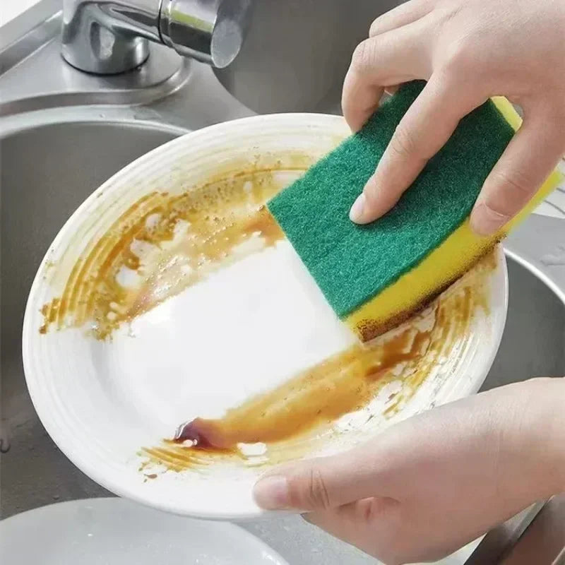 1-60PCS Kitchen Sponges Dual-Sided Scrub Pads Super Absorbent Dish Towel Scratch Resistant Scrubbing Sponge Highly Absorbent Oasis Select