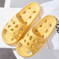 Summer Shower Slippers for Men Women Non Slip Indoor Soft Cushion Hollow Breathable Quick Dry Quiet Home Bathroom Sandals Oasis Select ONE SIZE Yellow-36
