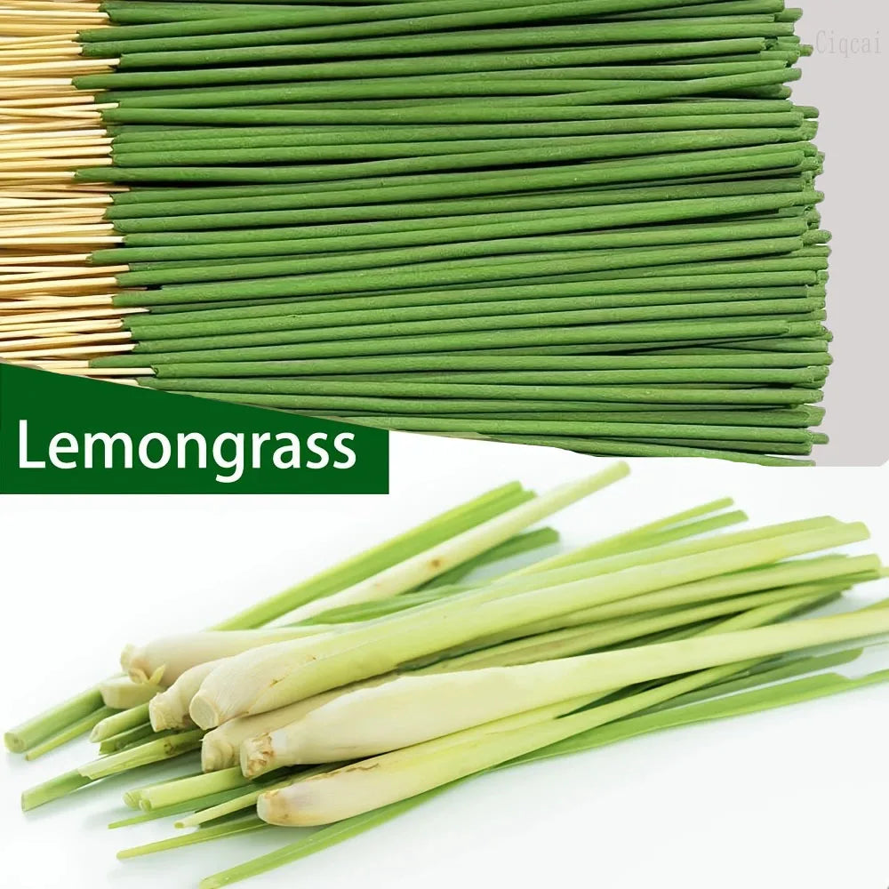 45 Min Burn Citronella Incense Sticks Lemongrass Scent Air Purifying for Camping Patio Holiday Decor Halloween Christmas Easter Oasis Select