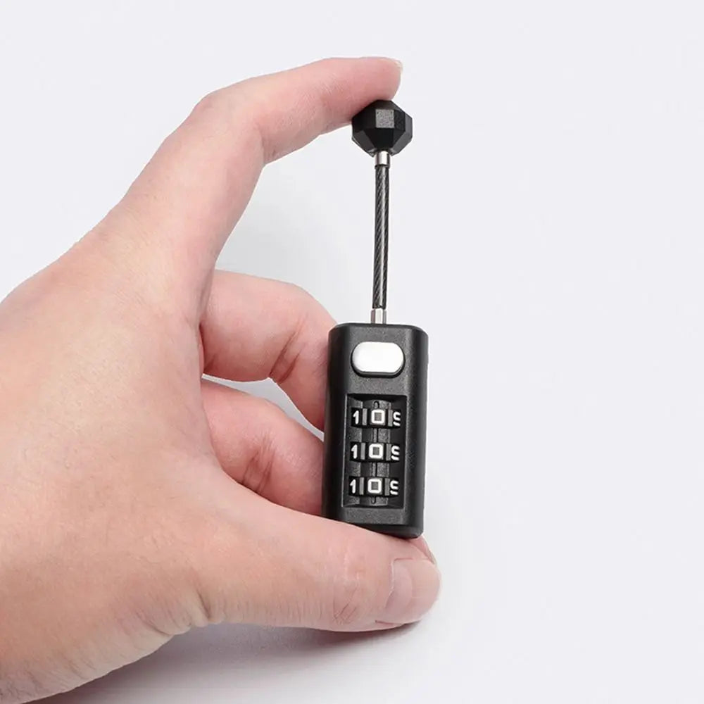 Combination Lock Resettable Coded Lock 3 Digit Password Lock Backpack Zipper Lock Dormitory Cabinet Lock Luggage Padlock Oasis Select
