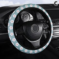 Car Steering Wheel Cover Flowers Print Anti-Slip Universal Auto Steering Wheel Protector Interior Accessories Wheel Cover Oasis Select C