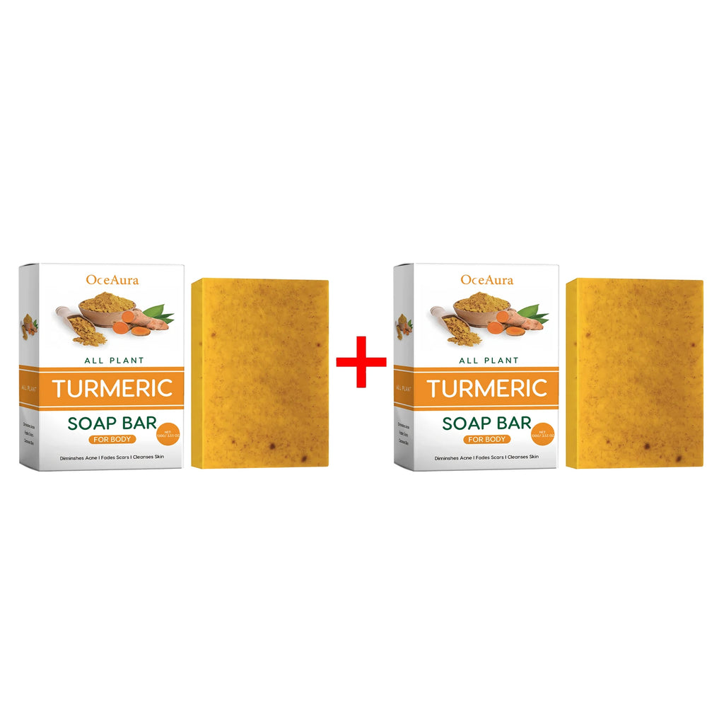 Oceaura Lemon Turmeric Body Care Soap Moisturizing Dryness Oil Control Deeply Cleansing Removing Exfoliate Skin Brightening Soap Oasis Select 100g Boxed X 2PCS