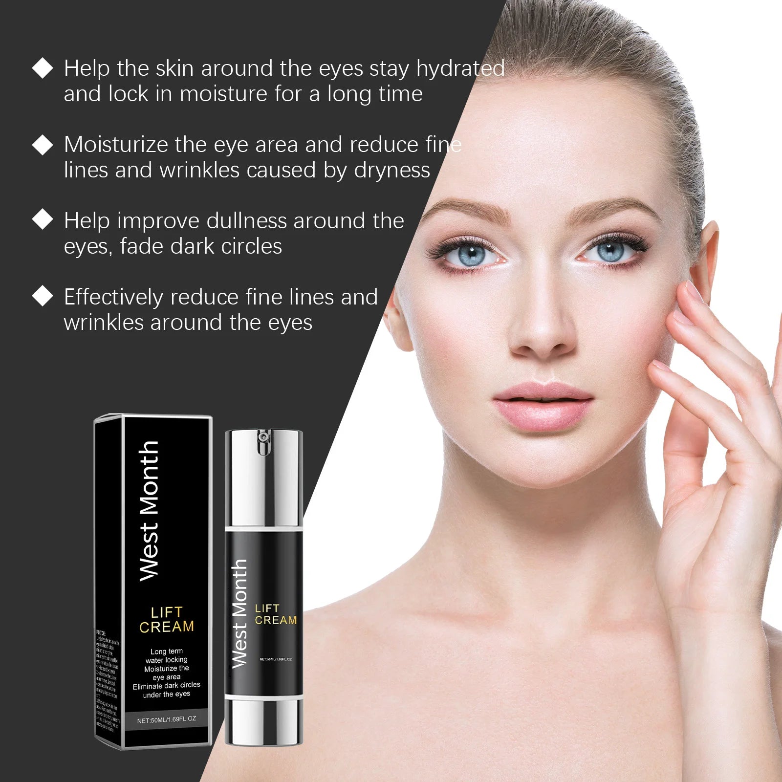 Lift Eye Cream Anti Wrinkles Reduce Fine Lines Fade Dark Circles Remove Puffiness Delay Aging Tightening Revitalizing Eye Cream Oasis Select