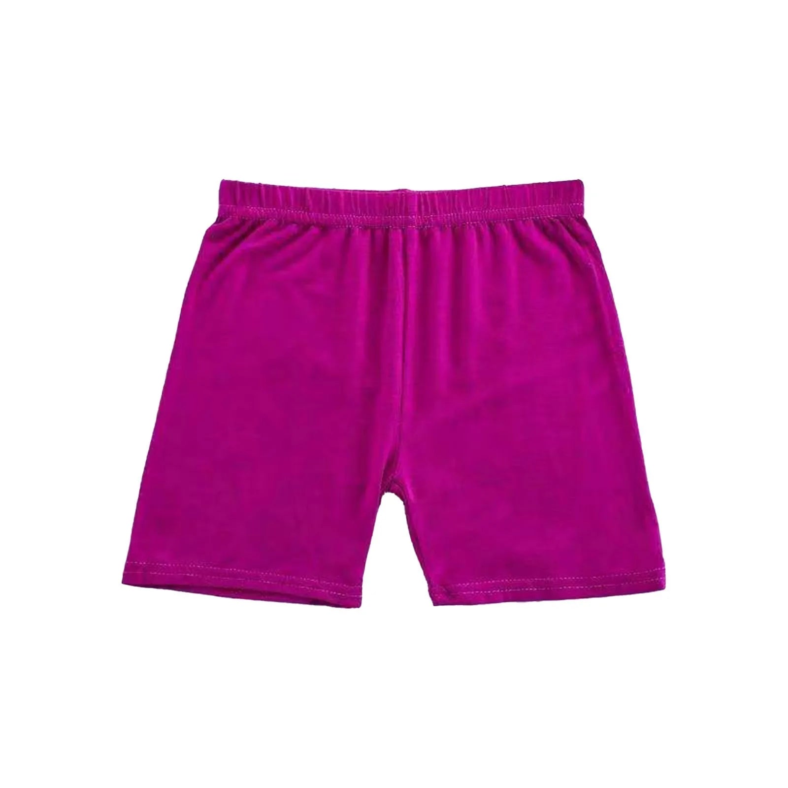 Girls Summer Safety Leggings Cycling Pants Children Anti-emptied Stretch Solid Color Mid-rise Yoga Dancing Shorts 1PC Oasis Select Purple Pink 110