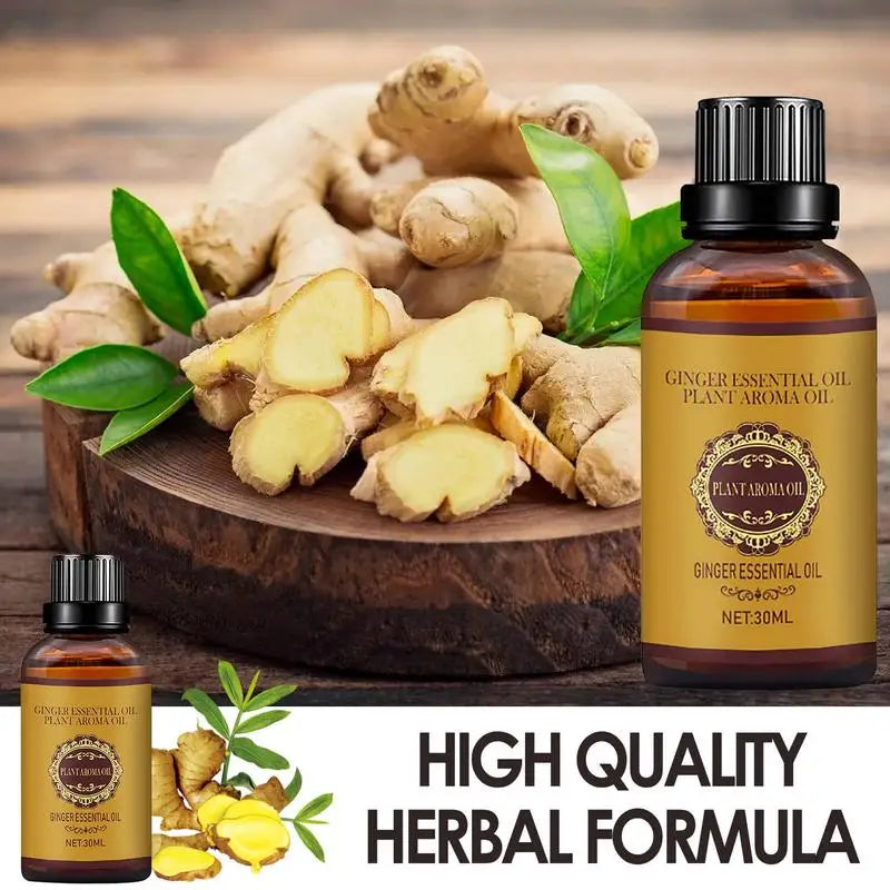 30ml Ginger Essential Massage Oil | Aromatherapy & Body Care Aromatherapy Massage Oil Oasis Select