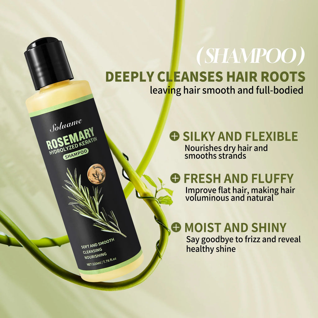 Rosemary Keratin Shampoo & Conditioner Set – Repairs Damaged Hair Shampoo & Conditioner Set Oasis Select