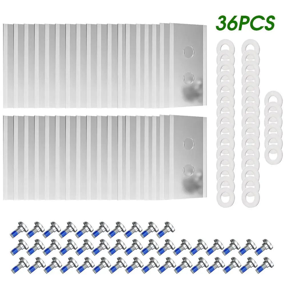 36Pcs Replacement Blades with Washers Screws for Mammotion Luba & Yuka All Series, Replacement Robotic Lawnmower Blades Oasis Select F