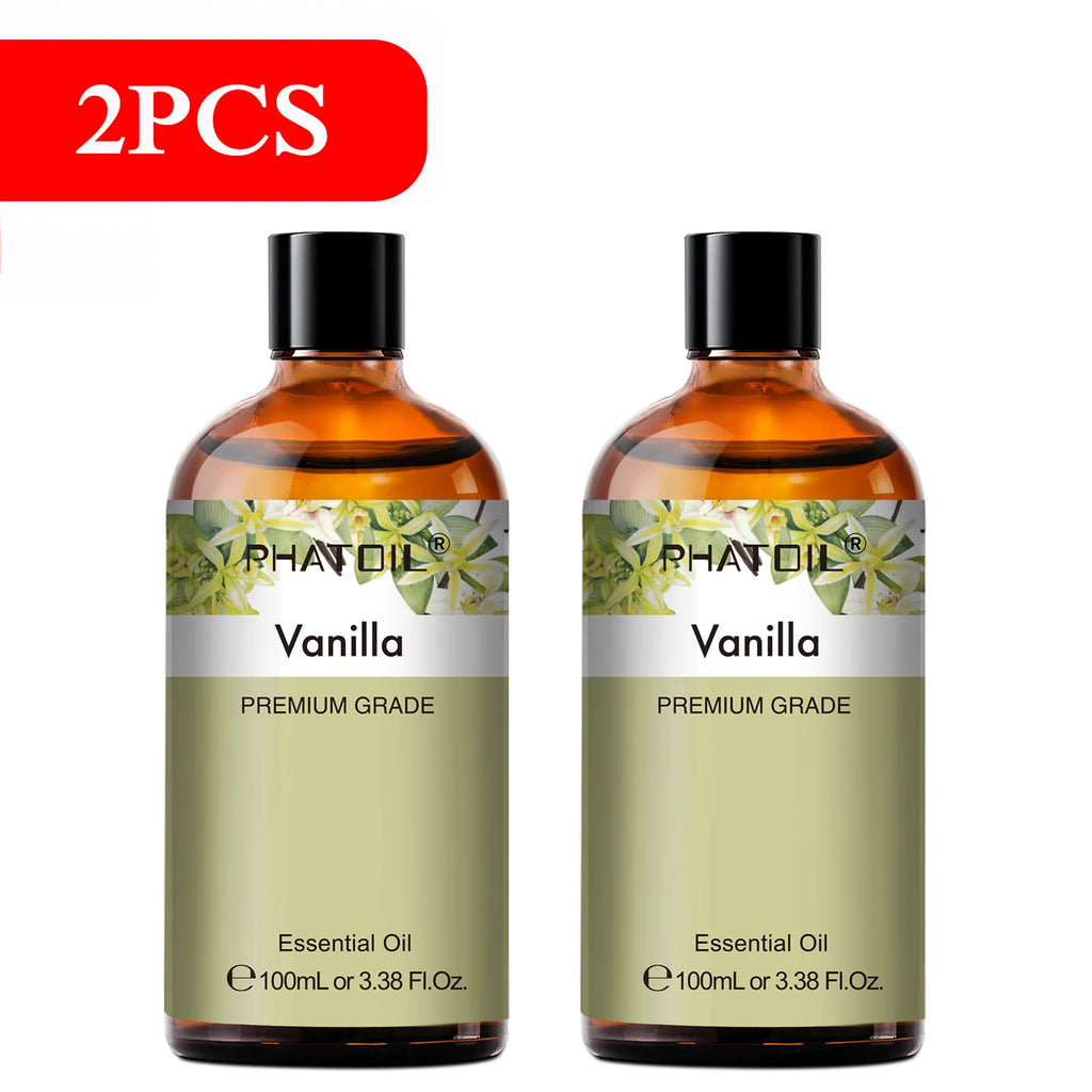 PHATOIL 100ml Pure Essential Oils – Lavender, Eucalyptus & More