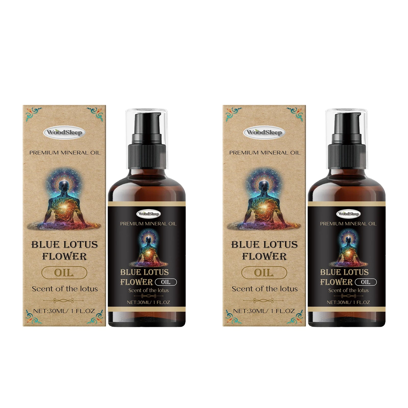 WOODSLEEP Blue Lotus Nourishing Oil – Hair, Skin & Nails 30ml Nourishing Body Oil Oasis Select 2pcsX30ml