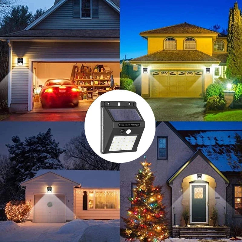 Hot Sale 20~30 LED Solar Light Wireless Sensor Waterproof Solar Wall Lamp Outdoor Motion Garden Decoration Spotlights Oasis Select