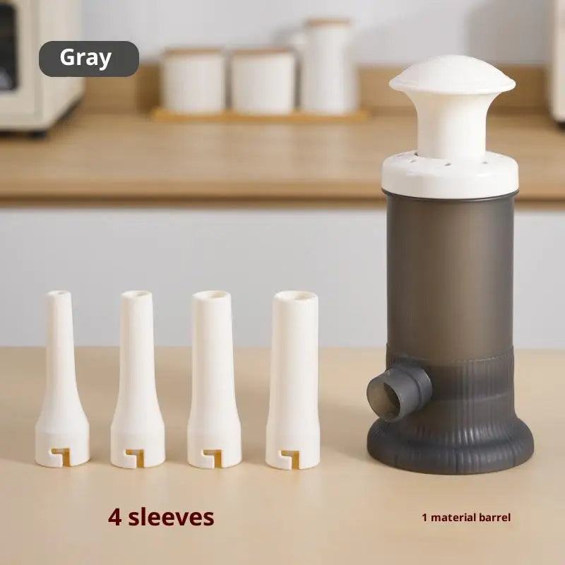 Multipurpose Meat Stuffer Sausage Maker, Horizontal Sausage Tool, Kitchen Homemade Sausage Filler Oasis Select Gray