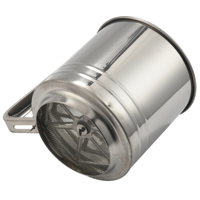 Stainless Steel Flour Sifter Large Baking Sieve Cup For Powdered Sugar Oasis Select
