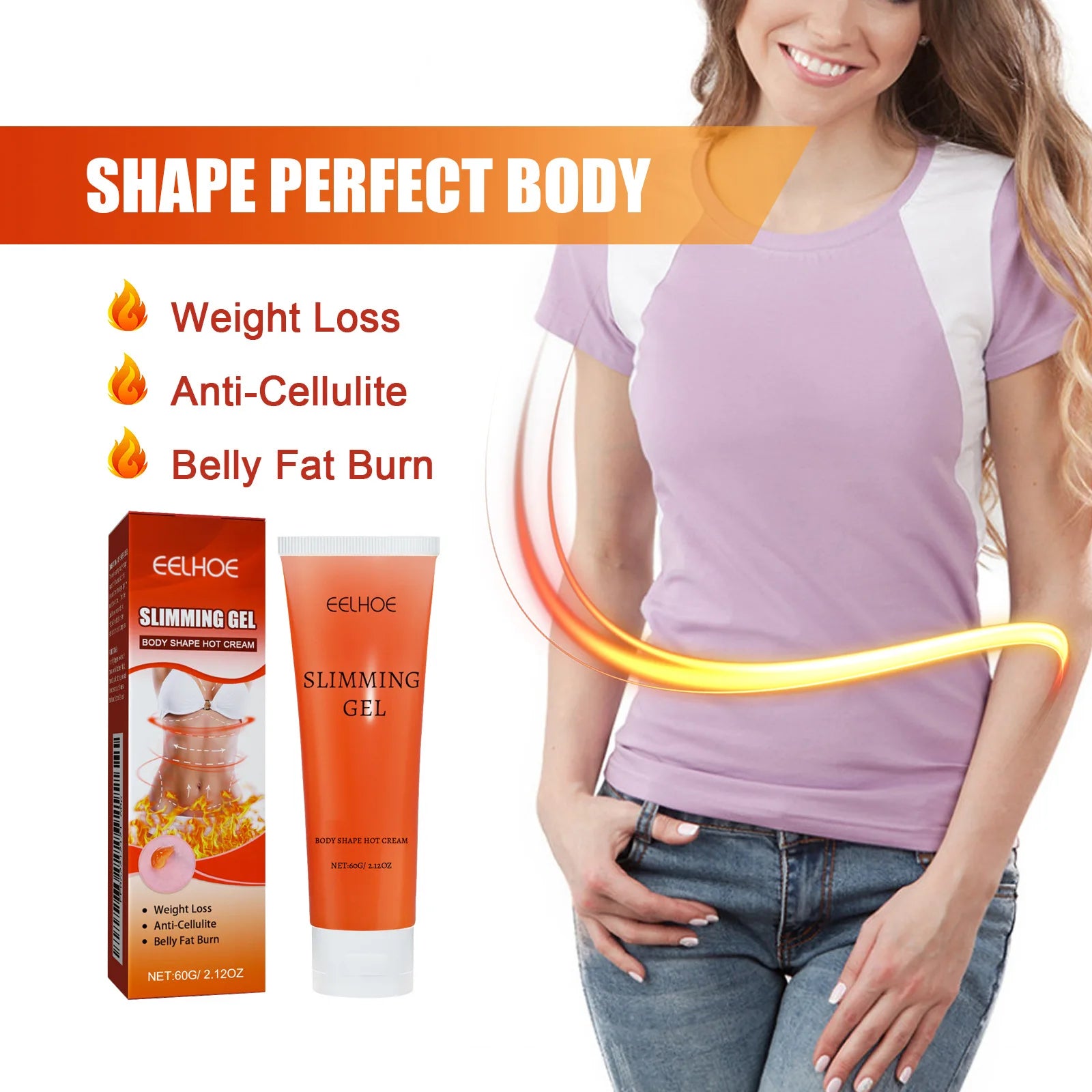 Slimming Gel Fat Burning Cream Body Sculpting Metabolism Sexy Body Shaping Weight Loss Tighten skin elasticity Hot Sweat Cream Oasis Select