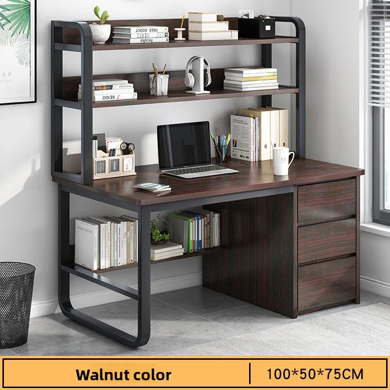 Desk Desktop Computer Simple Home Student Bedroom Bookshelf