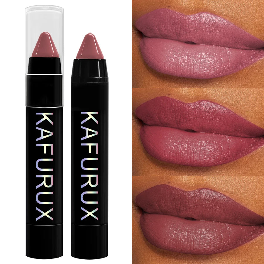 KAFURUX 15-Color Velvet Matte Lip Liner Pencil | Waterproof