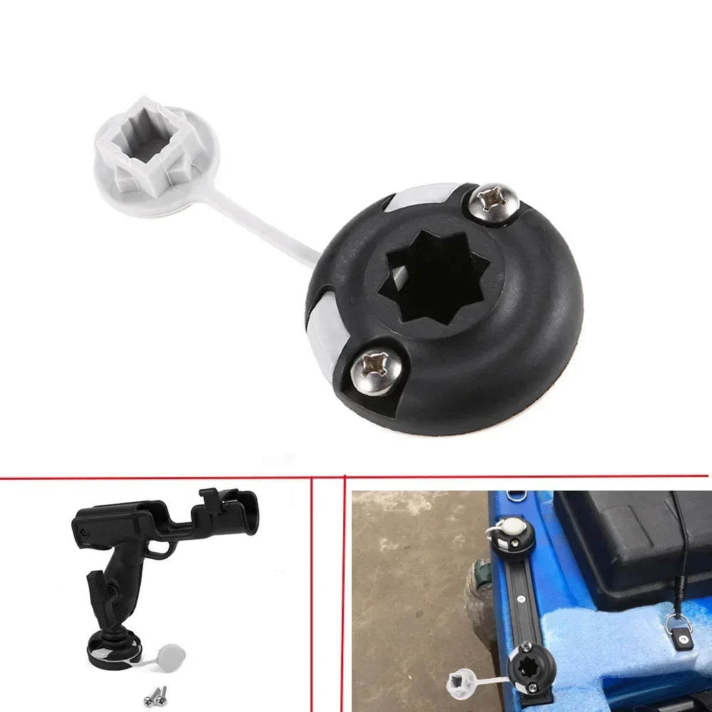 Durable Nylon Kayak Mount Base Inflatable Boat Sea Rod Holder Mount Base Tackle Kit Accessory Oasis Select