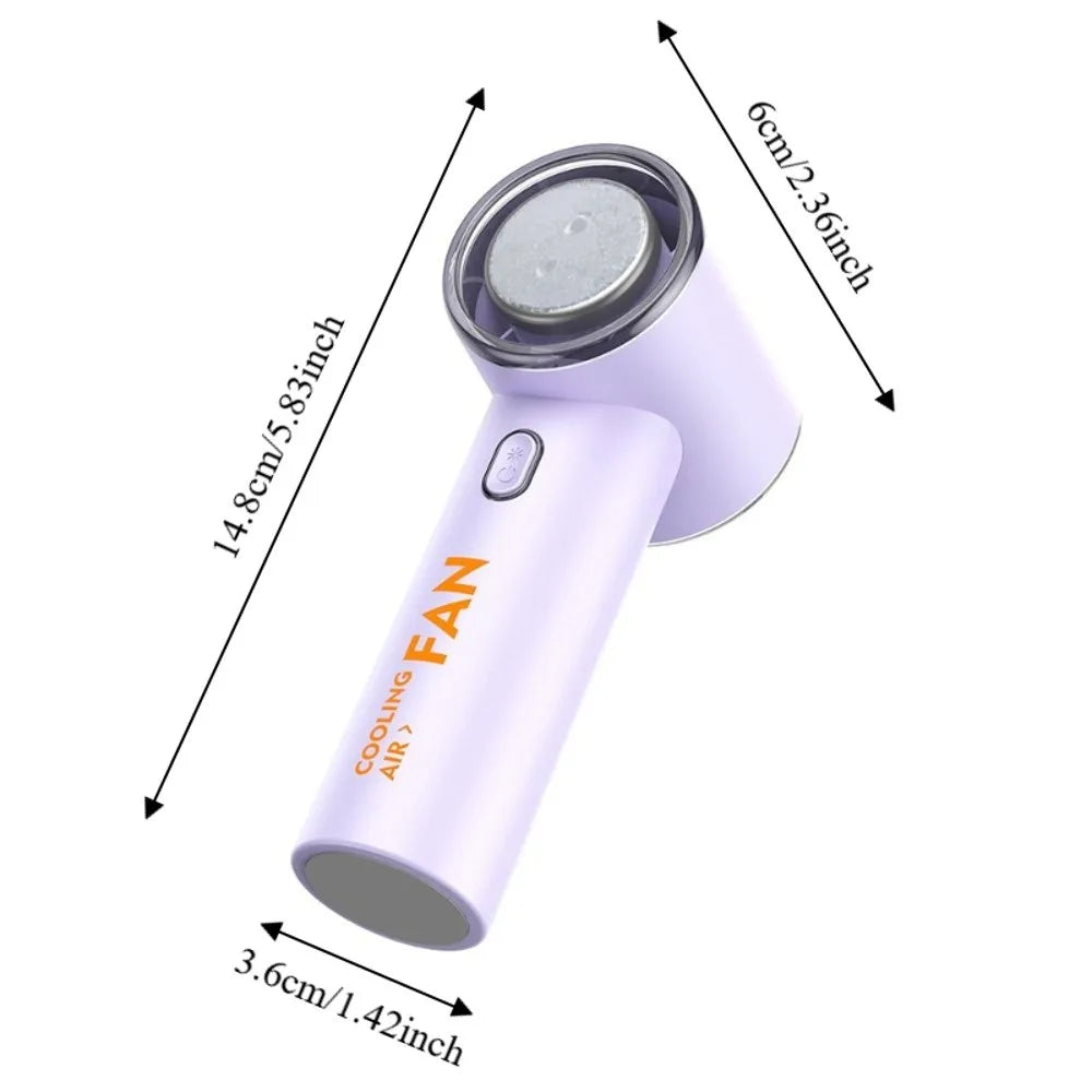 High-speed Refrigeration Ice Turbine Small Wind Outdoor Travel Portable Handheld 100-speed Ice-sensing Large Wind Fan Oasis Select
