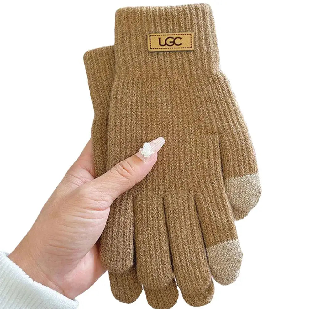 Fleece-Lined Windproof Winter Gloves – Warm & Anti-Slip