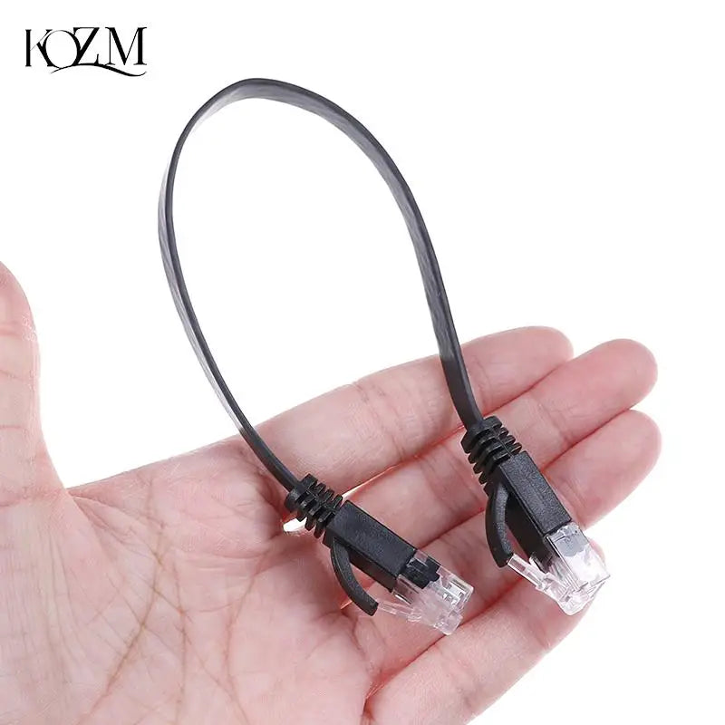 Cat6 RJ45 Slim Patch Cord 30cm – 1Gbps Ethernet Cable